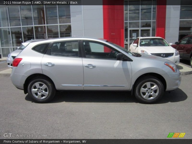 Silver Ice Metallic / Black 2011 Nissan Rogue S AWD