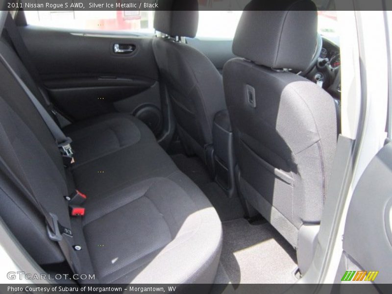 Silver Ice Metallic / Black 2011 Nissan Rogue S AWD