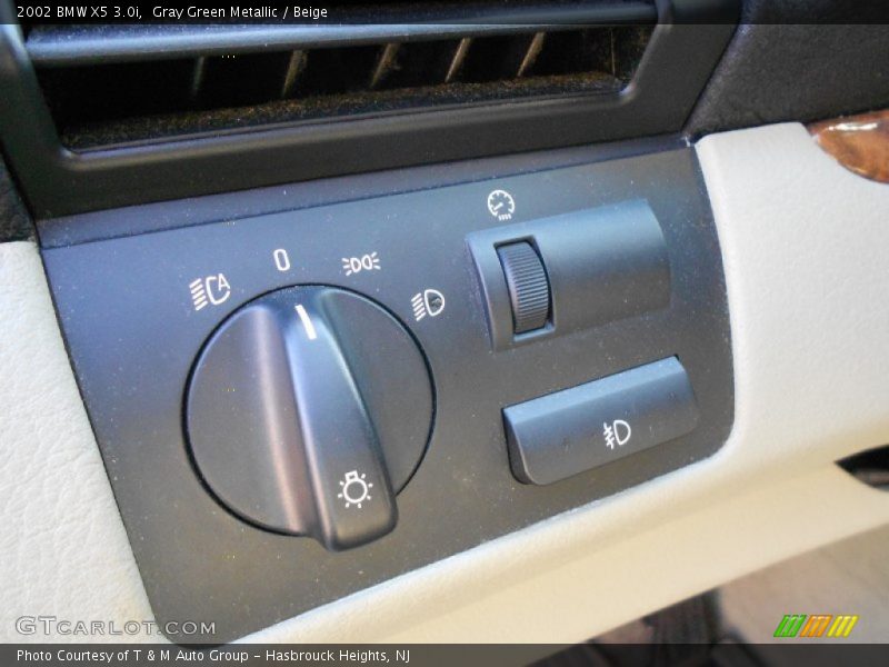Gray Green Metallic / Beige 2002 BMW X5 3.0i