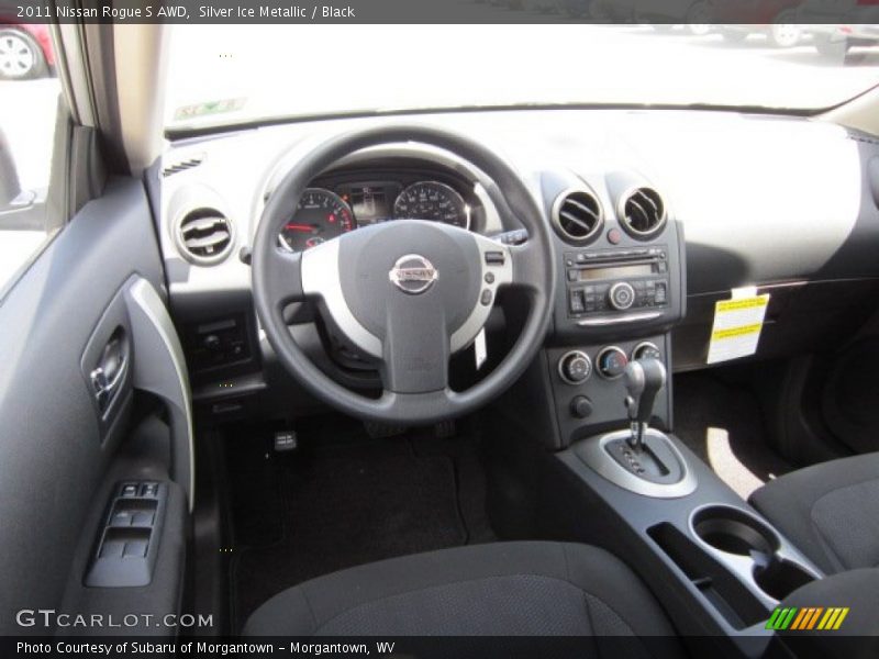Silver Ice Metallic / Black 2011 Nissan Rogue S AWD