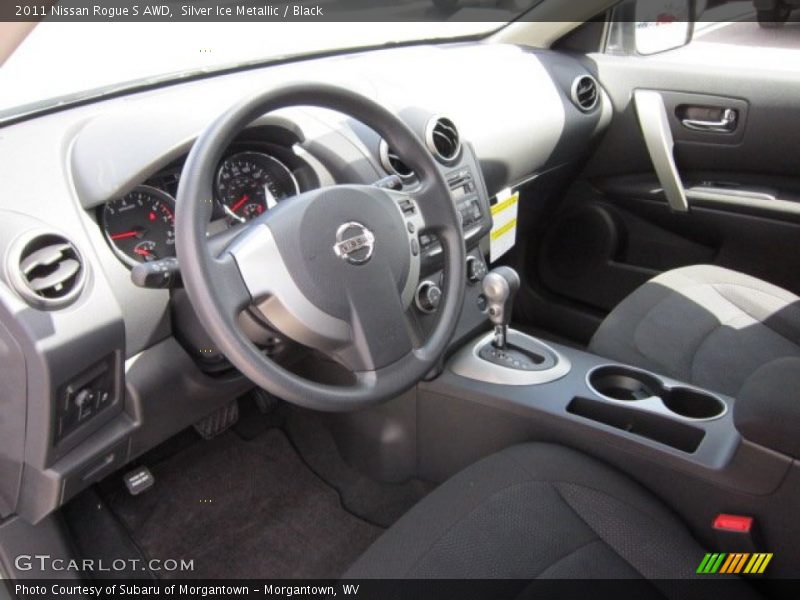 Silver Ice Metallic / Black 2011 Nissan Rogue S AWD