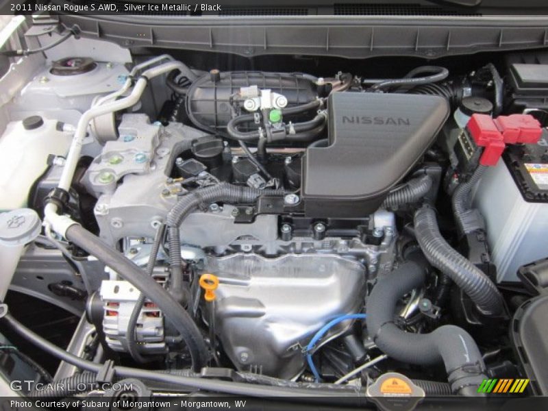 Silver Ice Metallic / Black 2011 Nissan Rogue S AWD