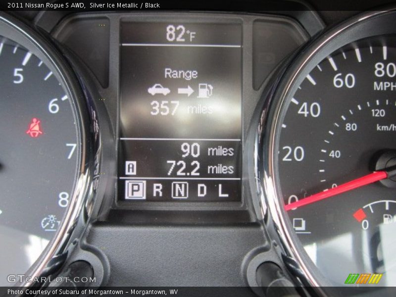 Silver Ice Metallic / Black 2011 Nissan Rogue S AWD
