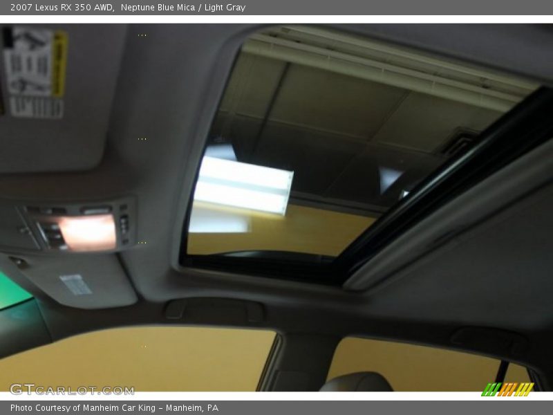 Neptune Blue Mica / Light Gray 2007 Lexus RX 350 AWD