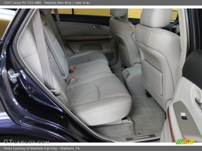 Neptune Blue Mica / Light Gray 2007 Lexus RX 350 AWD