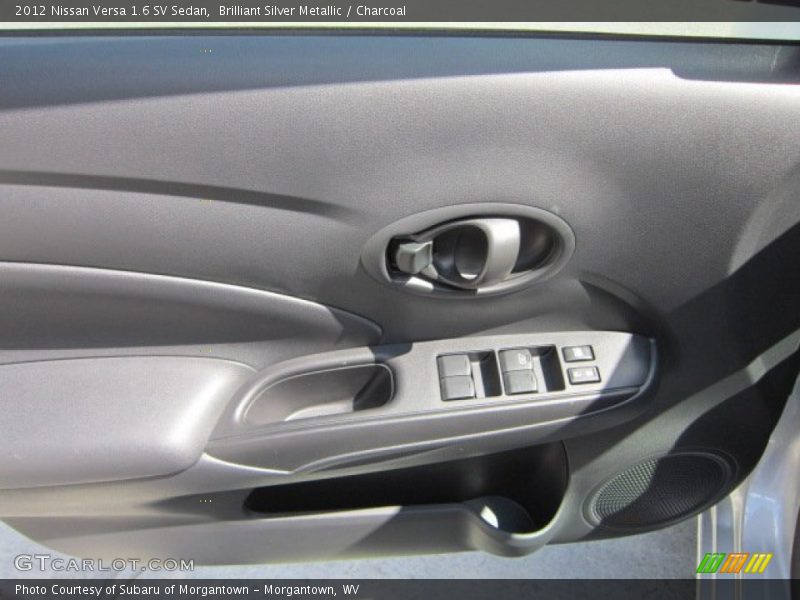 Brilliant Silver Metallic / Charcoal 2012 Nissan Versa 1.6 SV Sedan
