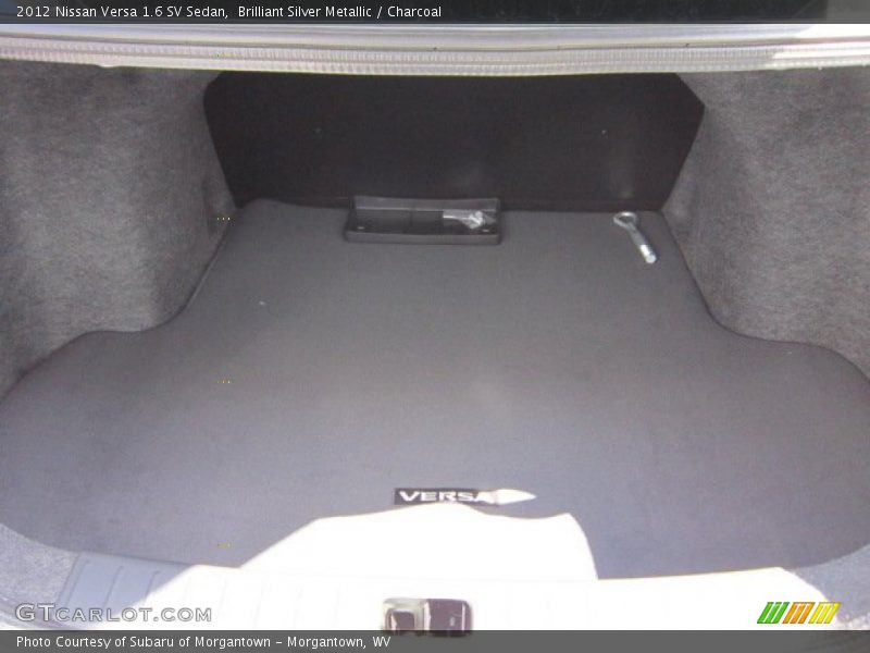 Brilliant Silver Metallic / Charcoal 2012 Nissan Versa 1.6 SV Sedan