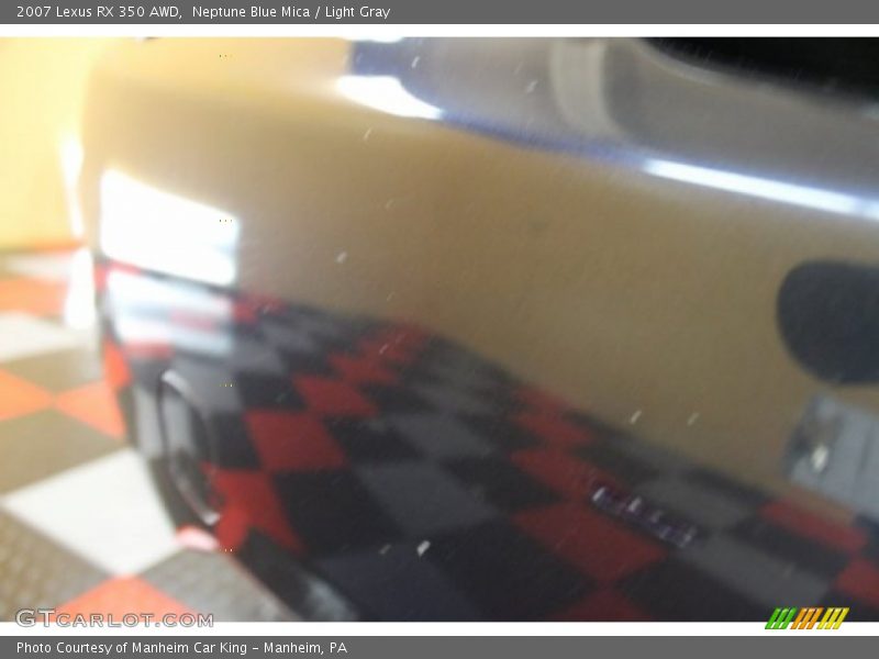 Neptune Blue Mica / Light Gray 2007 Lexus RX 350 AWD