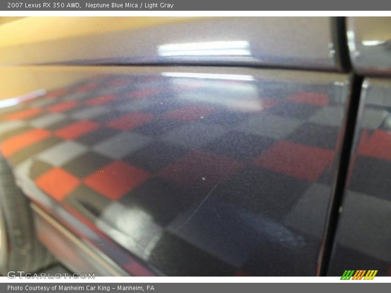 Neptune Blue Mica / Light Gray 2007 Lexus RX 350 AWD