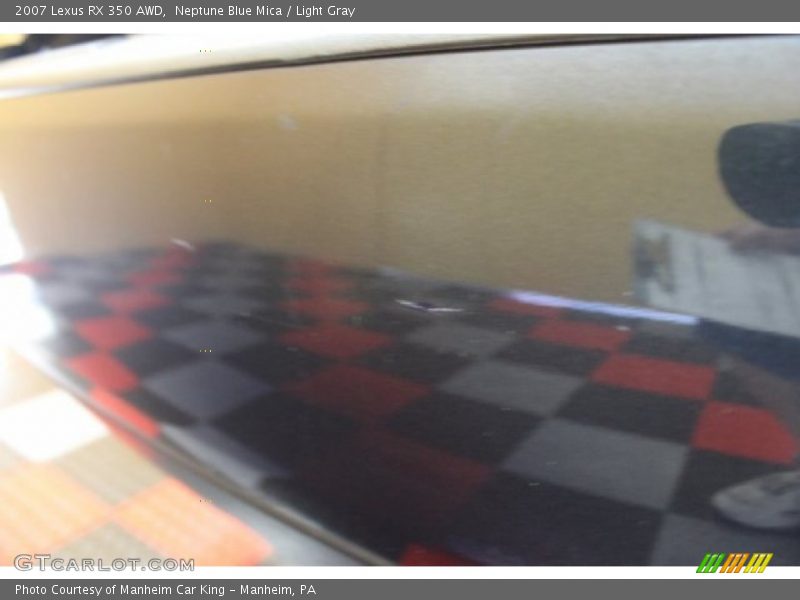 Neptune Blue Mica / Light Gray 2007 Lexus RX 350 AWD