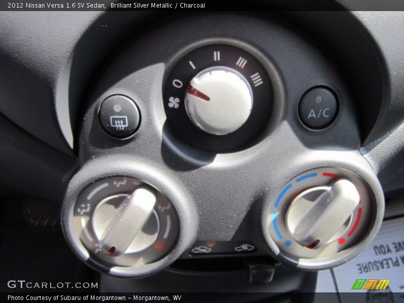 Brilliant Silver Metallic / Charcoal 2012 Nissan Versa 1.6 SV Sedan