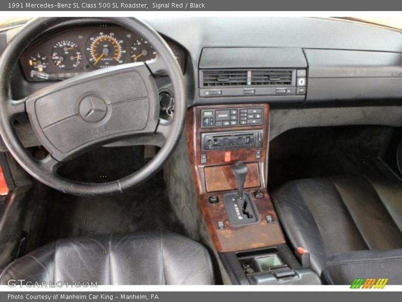 Signal Red / Black 1991 Mercedes-Benz SL Class 500 SL Roadster