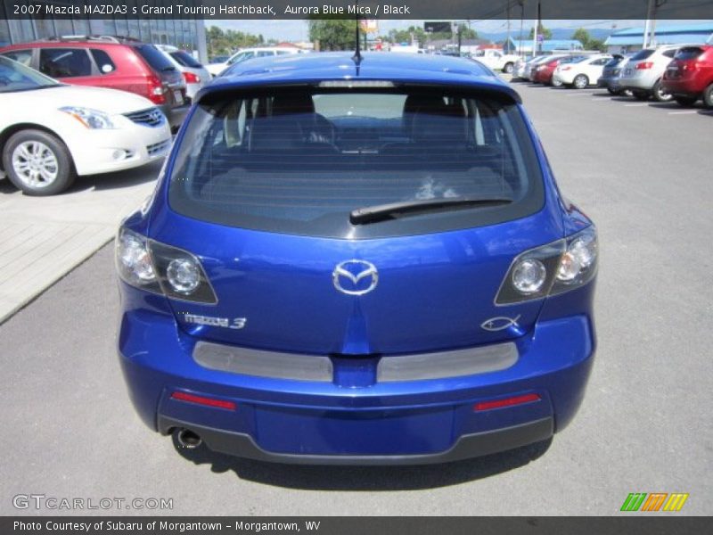 Aurora Blue Mica / Black 2007 Mazda MAZDA3 s Grand Touring Hatchback