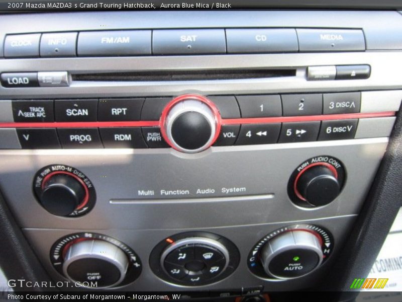 Aurora Blue Mica / Black 2007 Mazda MAZDA3 s Grand Touring Hatchback