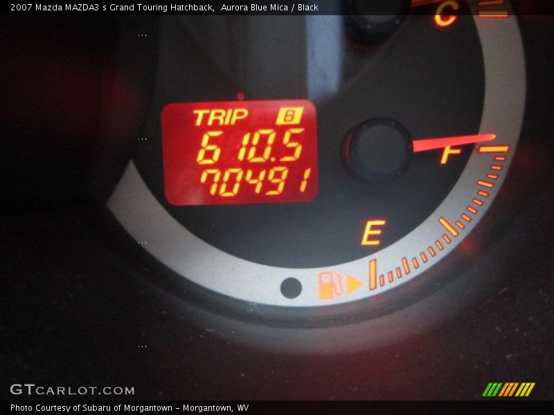 Aurora Blue Mica / Black 2007 Mazda MAZDA3 s Grand Touring Hatchback