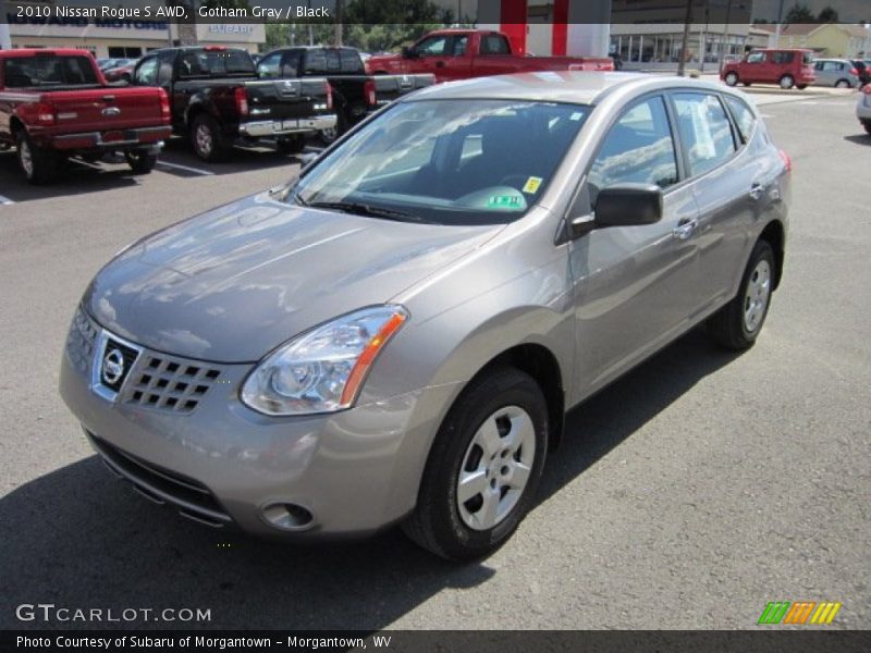 Gotham Gray / Black 2010 Nissan Rogue S AWD