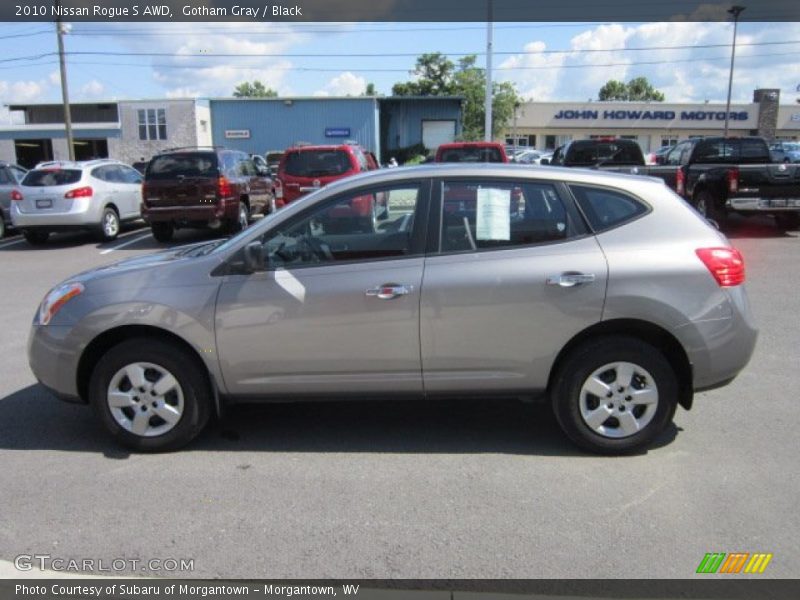 Gotham Gray / Black 2010 Nissan Rogue S AWD