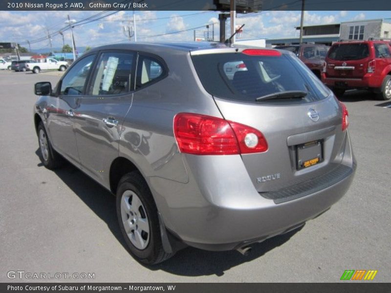 Gotham Gray / Black 2010 Nissan Rogue S AWD