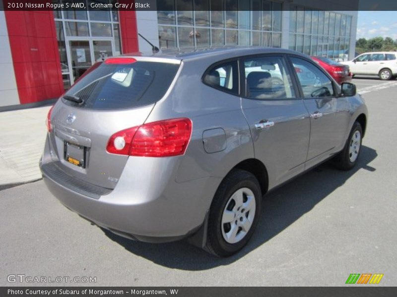 Gotham Gray / Black 2010 Nissan Rogue S AWD