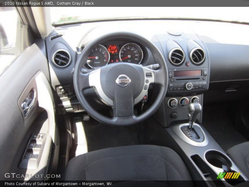 Gotham Gray / Black 2010 Nissan Rogue S AWD