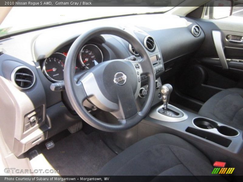 Gotham Gray / Black 2010 Nissan Rogue S AWD