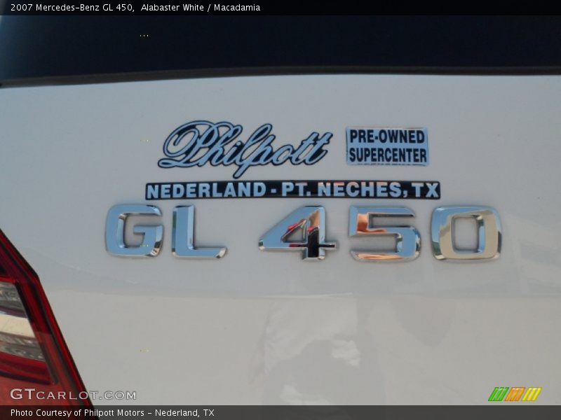 Alabaster White / Macadamia 2007 Mercedes-Benz GL 450