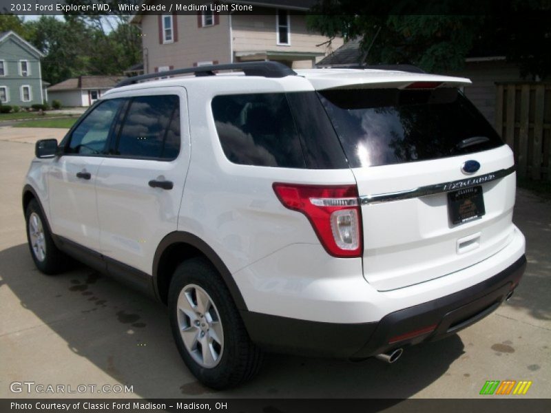  2012 Explorer FWD White Suede