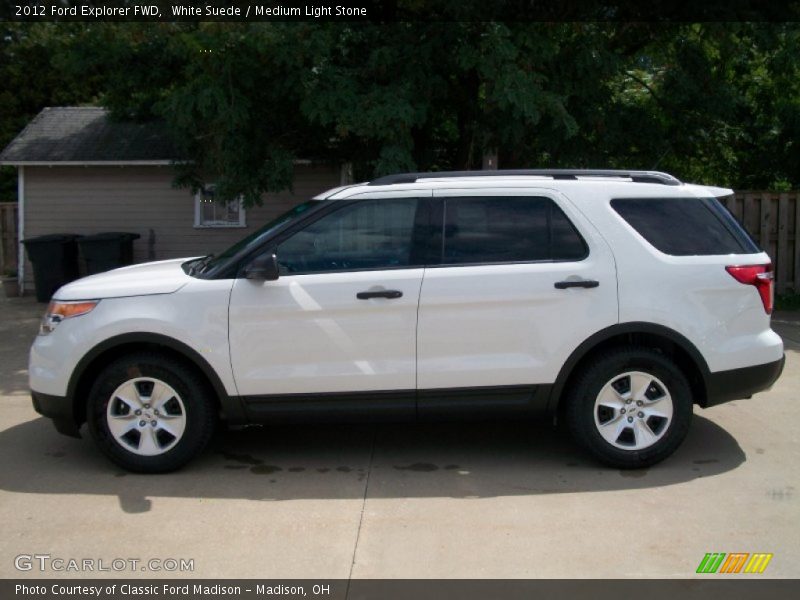  2012 Explorer FWD White Suede