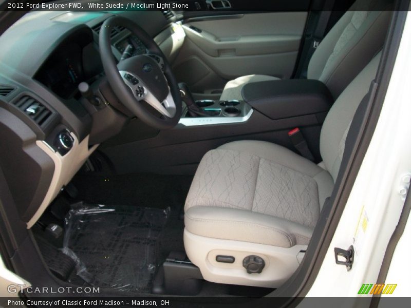  2012 Explorer FWD Medium Light Stone Interior