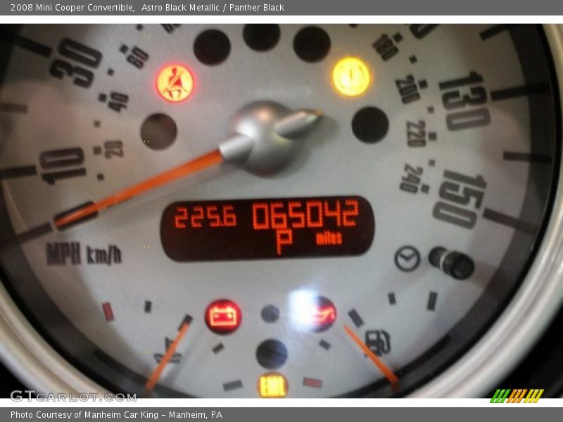 Astro Black Metallic / Panther Black 2008 Mini Cooper Convertible