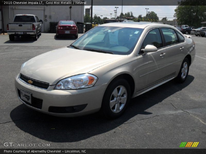 Gold Mist Metallic / Neutral 2010 Chevrolet Impala LT