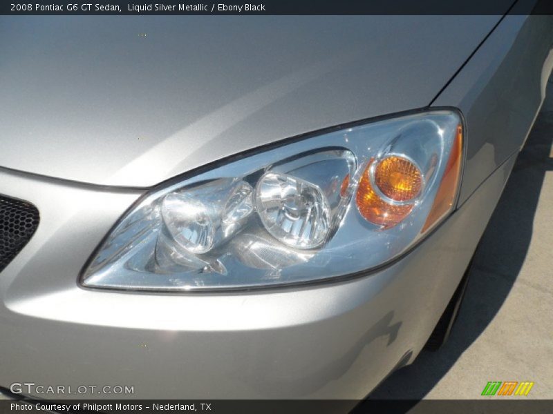 Liquid Silver Metallic / Ebony Black 2008 Pontiac G6 GT Sedan