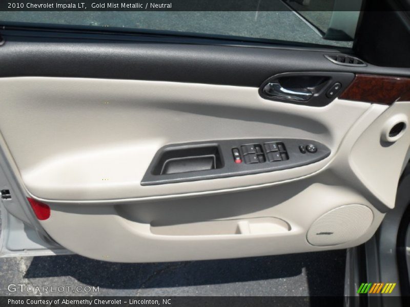 Gold Mist Metallic / Neutral 2010 Chevrolet Impala LT