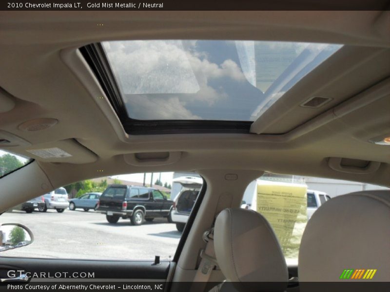 Gold Mist Metallic / Neutral 2010 Chevrolet Impala LT