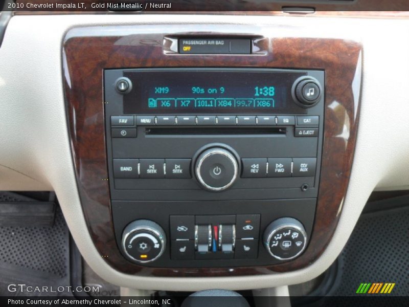 Gold Mist Metallic / Neutral 2010 Chevrolet Impala LT