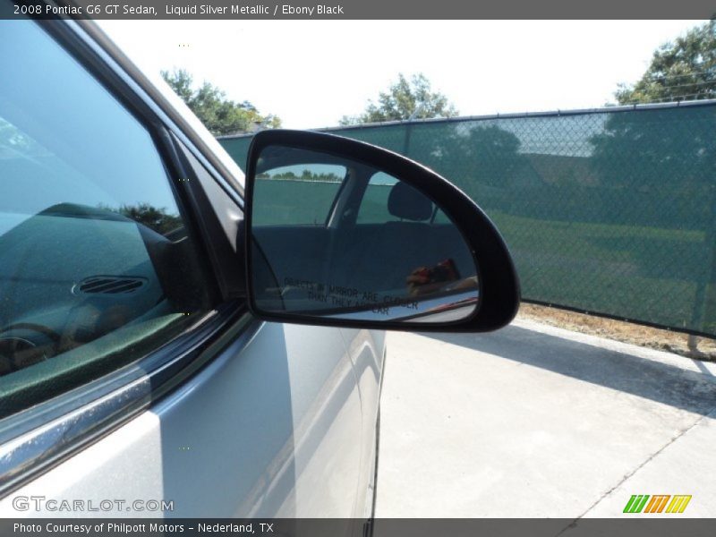 Liquid Silver Metallic / Ebony Black 2008 Pontiac G6 GT Sedan