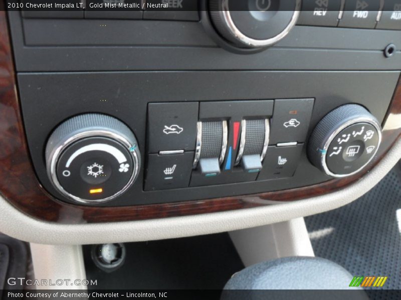 Gold Mist Metallic / Neutral 2010 Chevrolet Impala LT