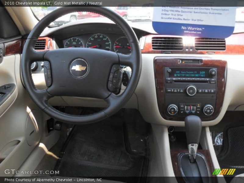 Gold Mist Metallic / Neutral 2010 Chevrolet Impala LT
