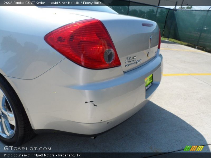 Liquid Silver Metallic / Ebony Black 2008 Pontiac G6 GT Sedan