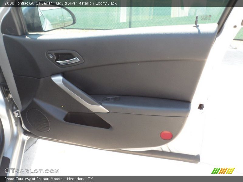 Liquid Silver Metallic / Ebony Black 2008 Pontiac G6 GT Sedan