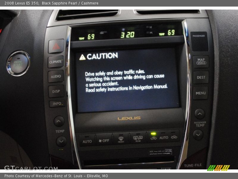 Black Sapphire Pearl / Cashmere 2008 Lexus ES 350