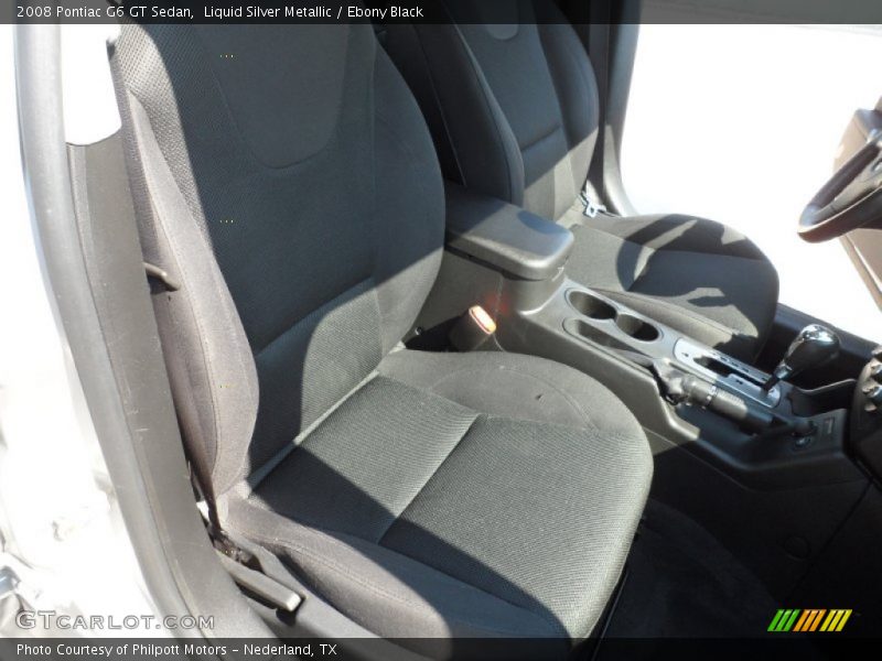 Liquid Silver Metallic / Ebony Black 2008 Pontiac G6 GT Sedan