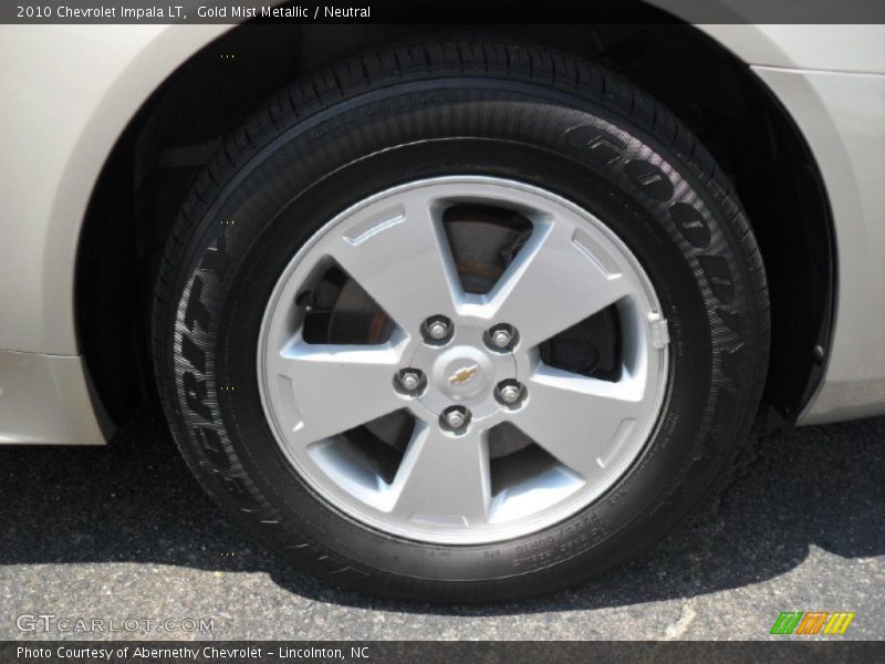 Gold Mist Metallic / Neutral 2010 Chevrolet Impala LT