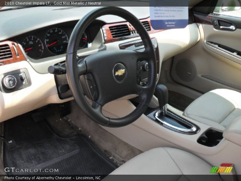 Gold Mist Metallic / Neutral 2010 Chevrolet Impala LT