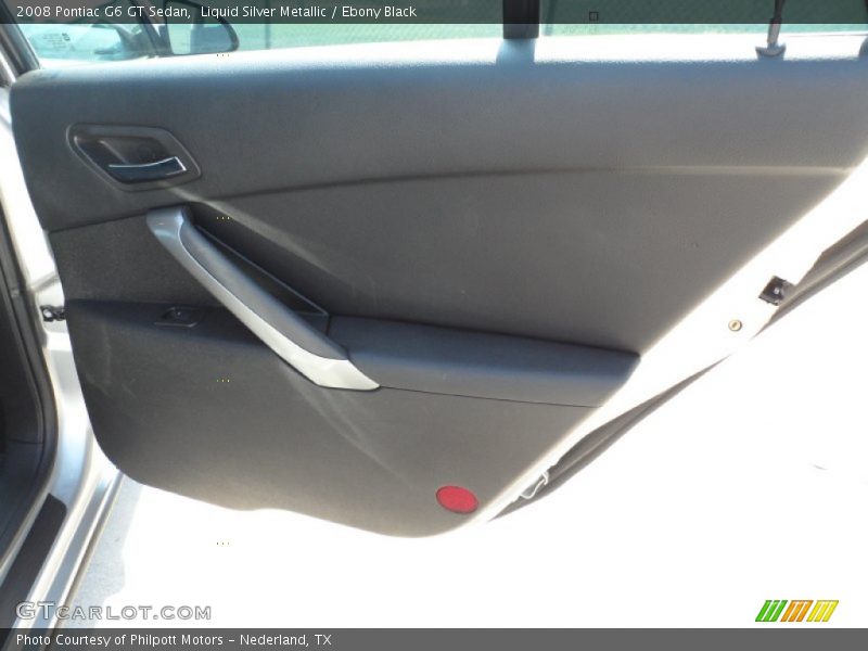 Liquid Silver Metallic / Ebony Black 2008 Pontiac G6 GT Sedan