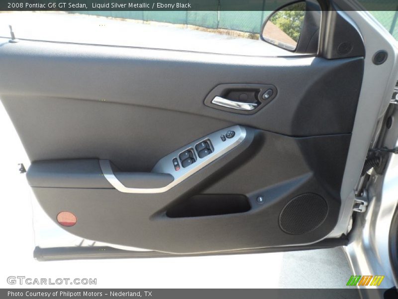 Liquid Silver Metallic / Ebony Black 2008 Pontiac G6 GT Sedan