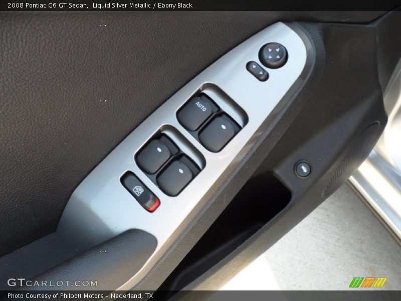 Liquid Silver Metallic / Ebony Black 2008 Pontiac G6 GT Sedan