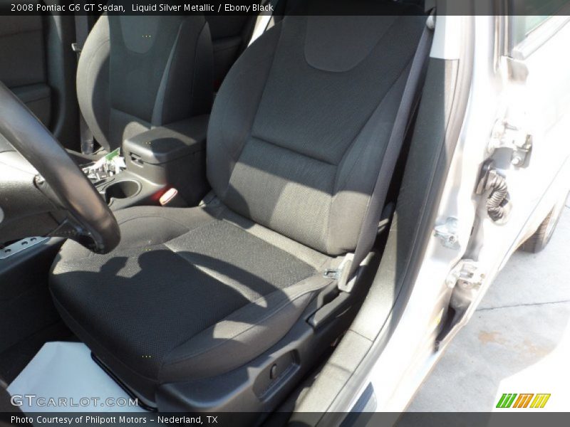 Liquid Silver Metallic / Ebony Black 2008 Pontiac G6 GT Sedan