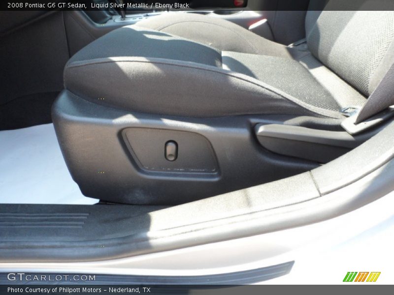 Liquid Silver Metallic / Ebony Black 2008 Pontiac G6 GT Sedan