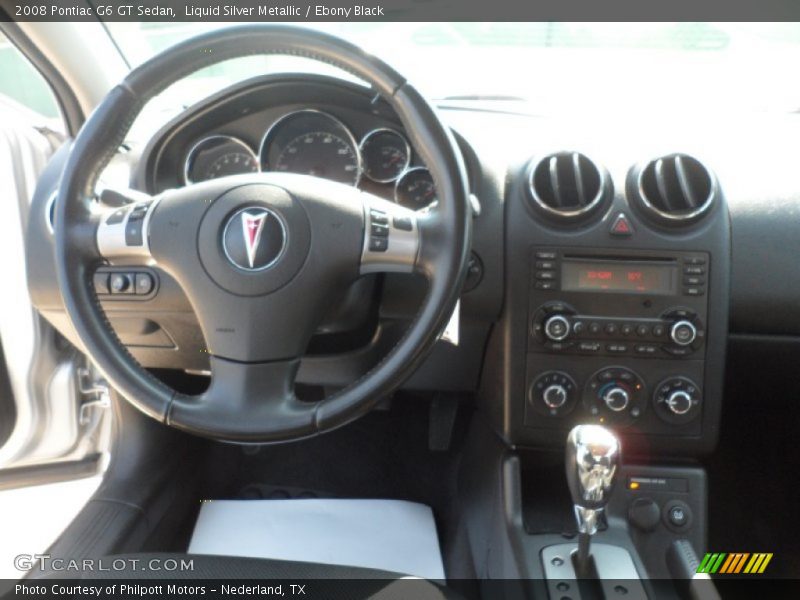 Liquid Silver Metallic / Ebony Black 2008 Pontiac G6 GT Sedan